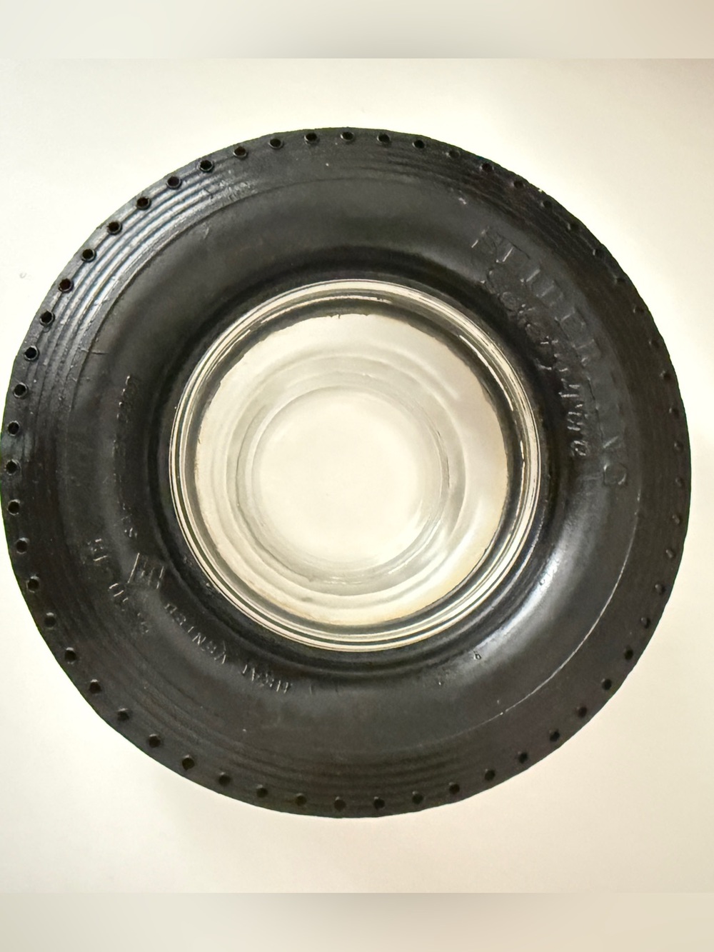 Vintage Seiberling Safety-Tire Advertising Rubber Tire Ashtray 6"